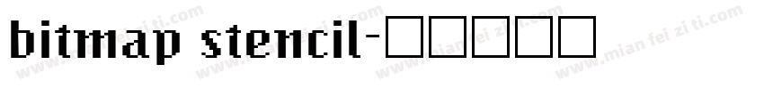 bitmap stencil字体转换
